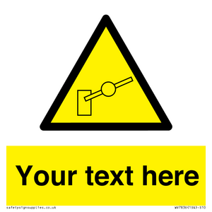 Custom warning barrier